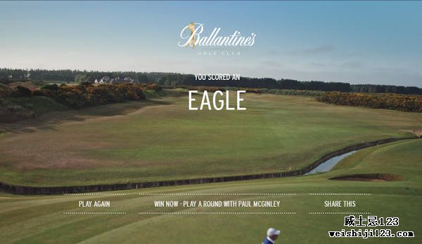 Ballantine's为世界各地的球迷创造了世界上第一个游戏化的高尔夫内容：： 2016年9月27日
