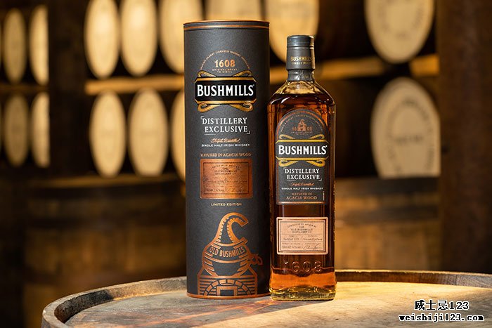 布什米尔斯爱尔兰威士忌推出全新限量版单一麦芽威士忌，在坚不可摧的金合欢木桶中陈酿