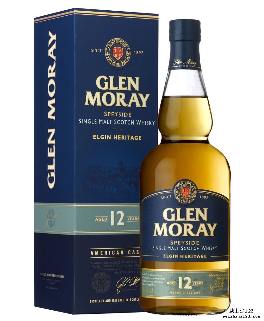 Glen Moray 12 年、15 年和 18 年单一麦芽威士忌