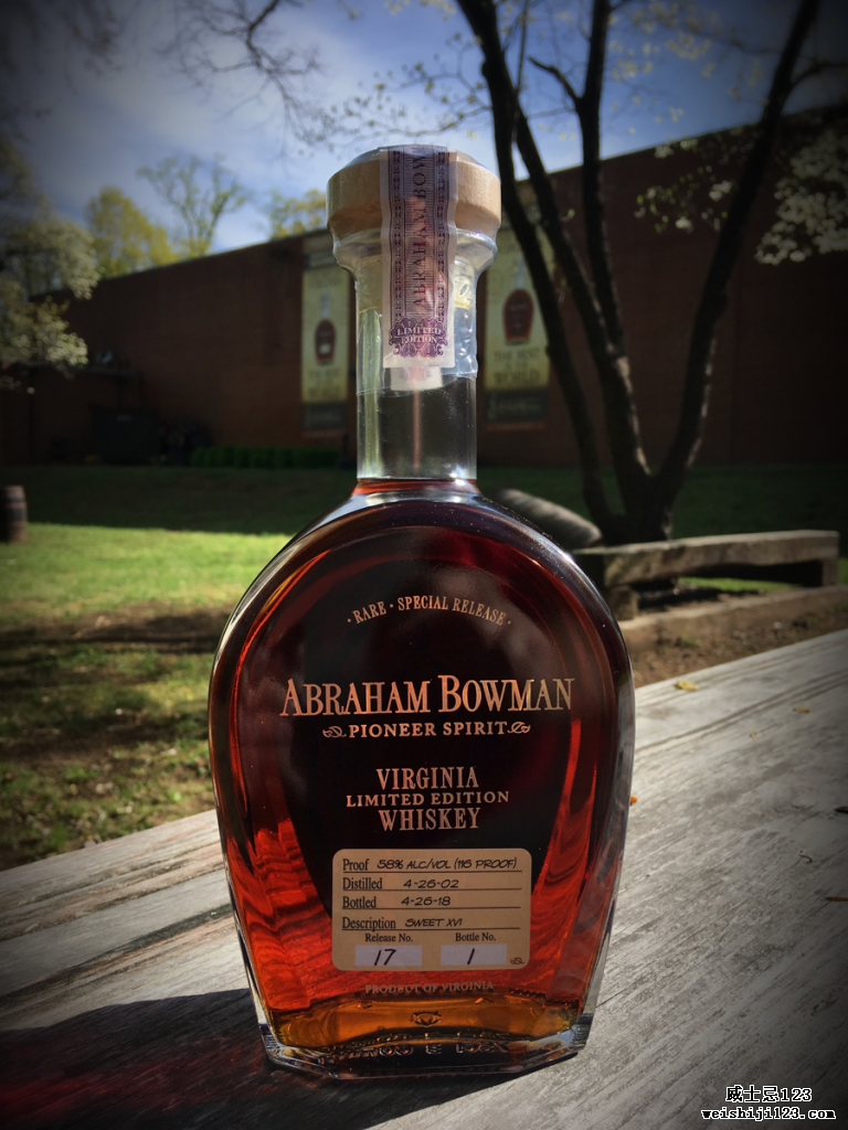 亚伯拉罕鲍曼甜十六波旁威士忌