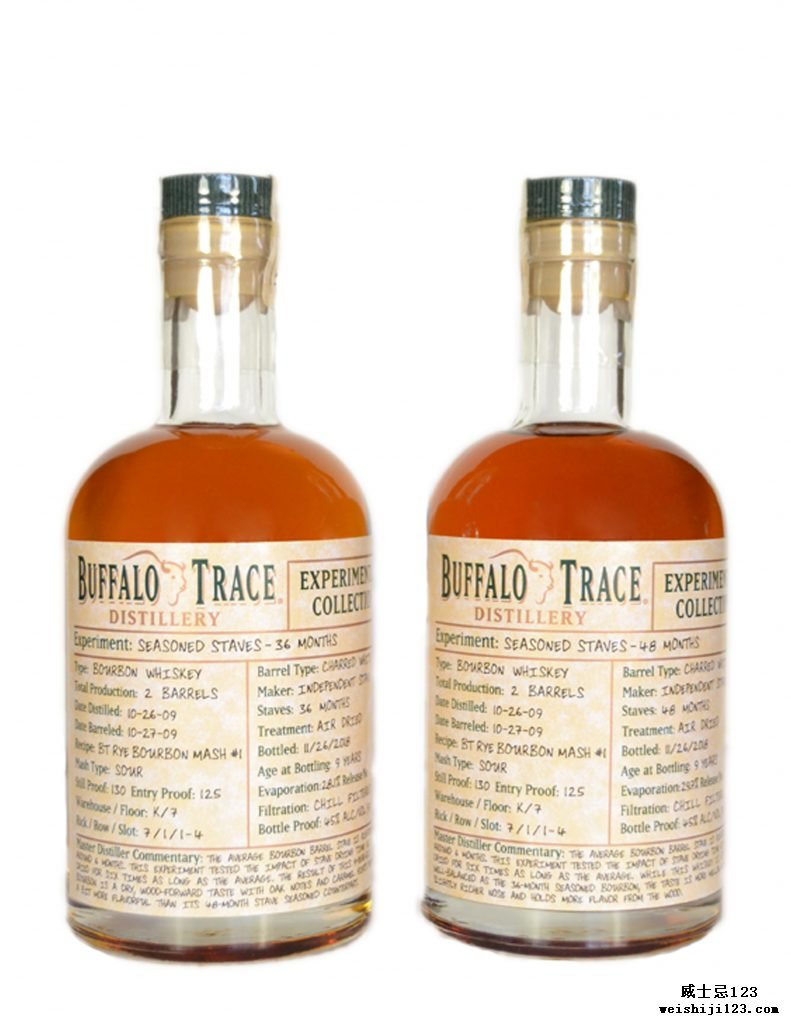 Buffalo Trace Seasoned Stave Bourbons