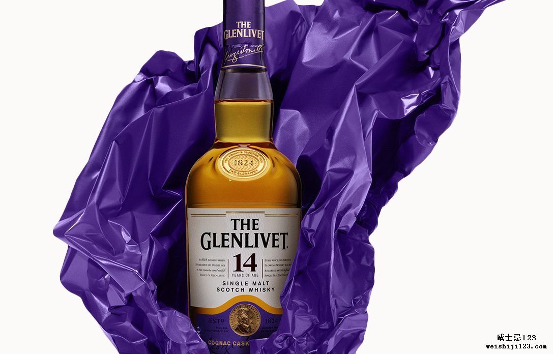 格兰利威 14 Year Old苏格兰威士忌，紫色薄纸