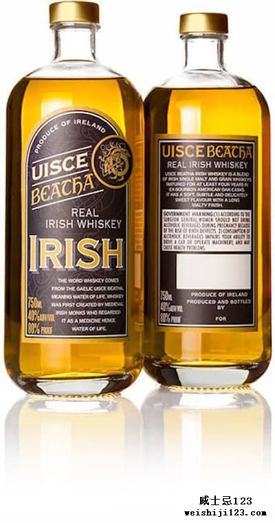 韩国明星 Uisce Beatha 真正的爱尔兰威士忌