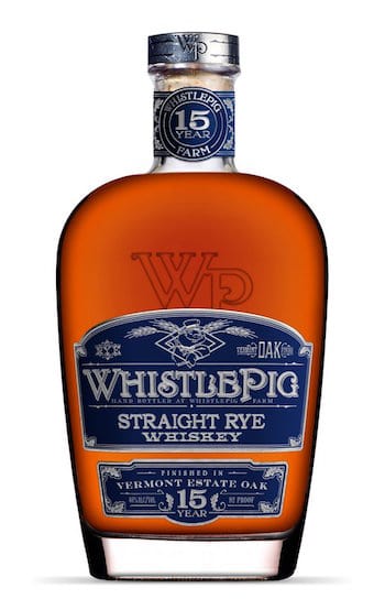 WhistlePig 15 年佛蒙特庄园橡木黑麦