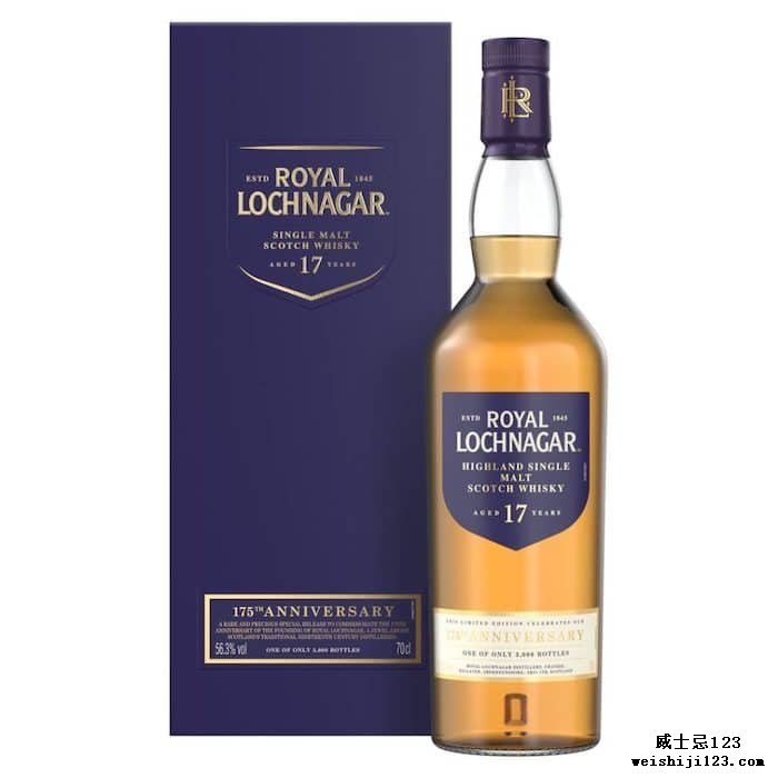 Royal Lochnagar 单一麦芽苏格兰威士忌 17 年 175 周年