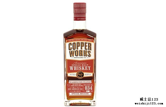 Copperworks 华盛顿泥煤威士忌