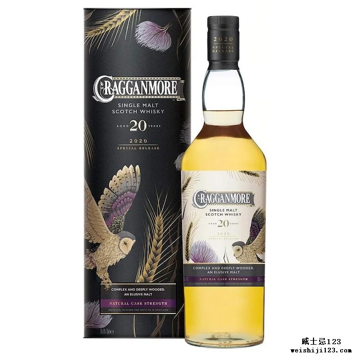 Rare by Nature 2020 特别发布 Cragganmore 20 年苏格兰威士忌
