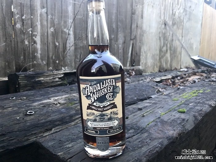 安达卢西亚保税装瓶德克萨斯单一麦芽威士忌Andalusia Bottled-in-Bond Texas Single Malt Whiskey