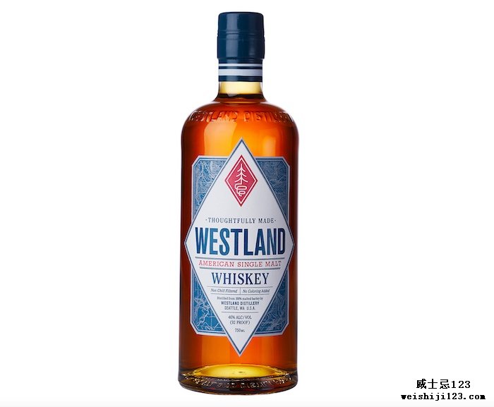 威士兰旗舰美国单一麦芽威士忌Westland Flagship American Single Malt Whiskey 