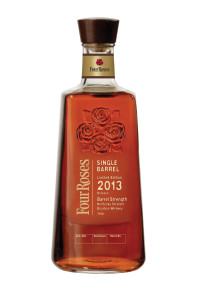 四玫瑰 2013 限量版单桶波本威士忌。 图片由四朵玫瑰提供。