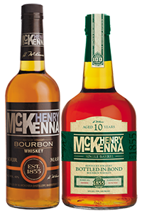 亨利·麦肯纳 (Henry McKenna) 和亨利·麦肯纳 (Henry McKenna) 保税单桶波本威士忌。 图片由天堂山酿酒厂提供。