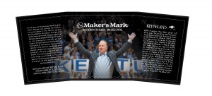 2014 年 Maker 的 Mark Keeneland 标签，以肯塔基州足球教练 Mark Stoops 为特色。 图片由 TTB.gov 提供。