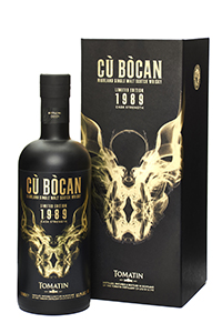 Cù Bòcan 1989 单一麦芽威士忌。 图片由 Tomatin Distillery 提供。
