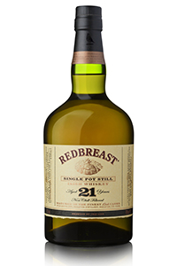 Redbreast 21 年单罐蒸馏爱尔兰威士忌。 图片由爱尔兰酿酒商提供。