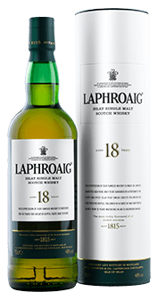 Laphroaig 18 单一麦芽苏格兰威士忌。 图片由 Beam Suntory 提供。