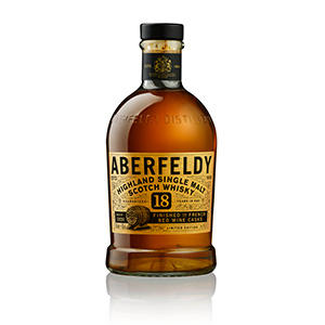 Aberfeldy 18 年法国红葡萄酒木桶熟成（第 2920 批）瓶。