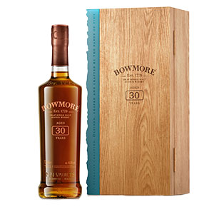 Bowmore 30 Year Old 1989 年老式瓶和盒