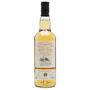 Single Malts of Scotland 10 年 Aird Mhor Single Cask（2009 年蒸馏；木桶编号 707921）瓶。