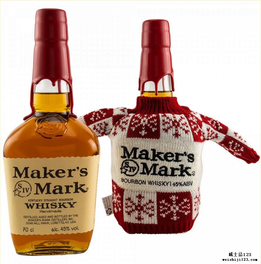 Maker's Mark Red Wax with Christmas Jumper