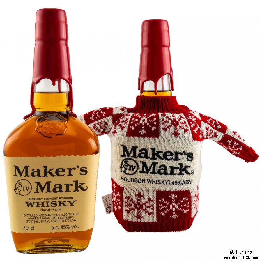 Maker's Mark Red Seal with Christmas Jumper