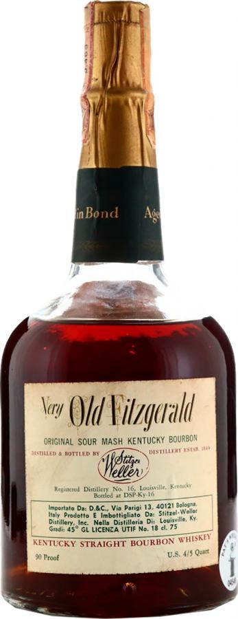 Very Old Fitzgerald 1963