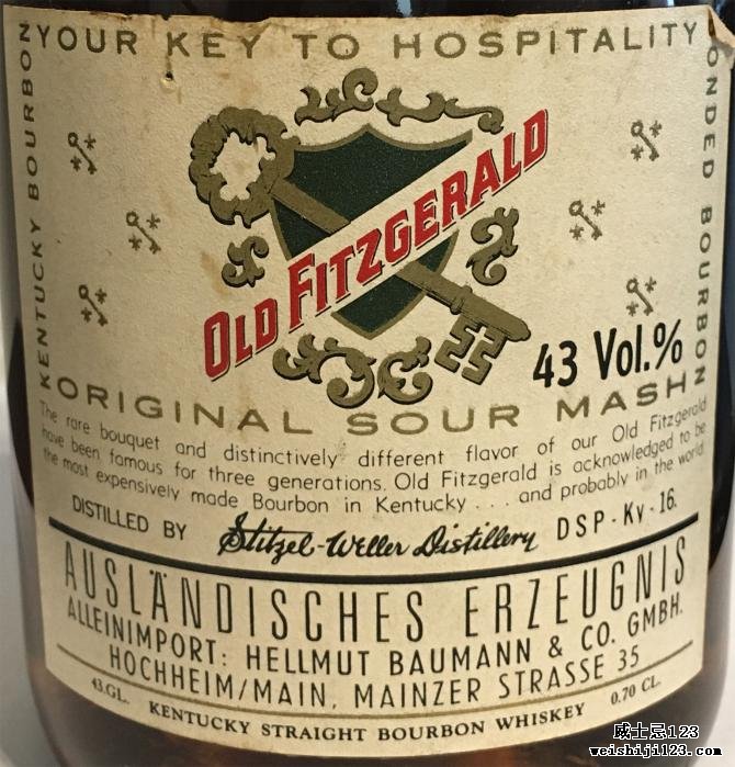 Very Old Fitzgerald 1962