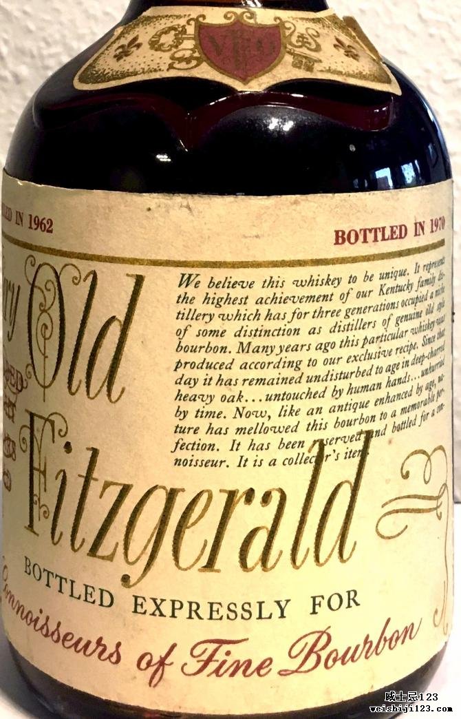 Very Old Fitzgerald 1962