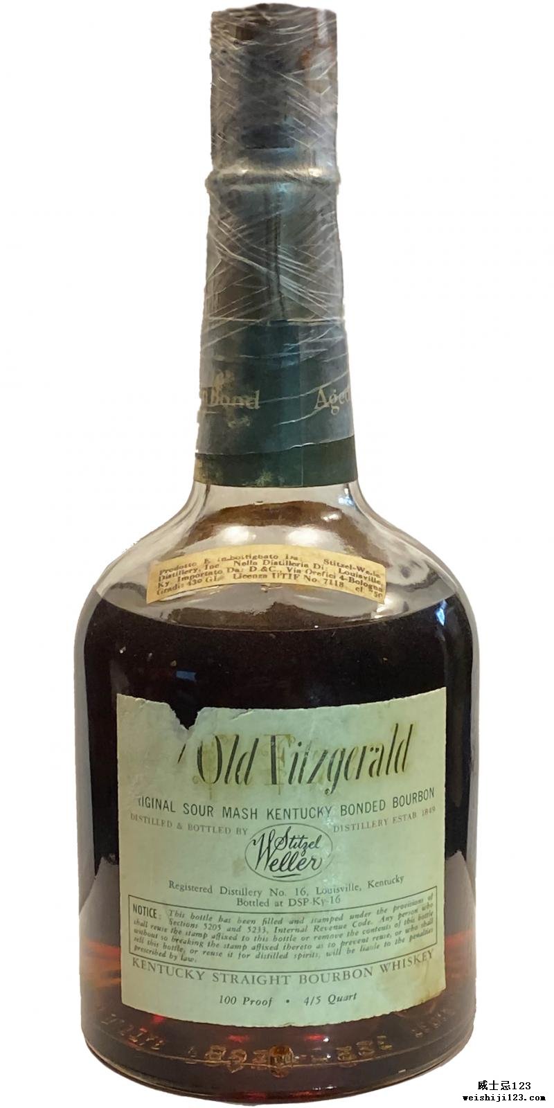 Very Old Fitzgerald 1957