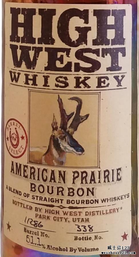 High West American Prairie Bourbon