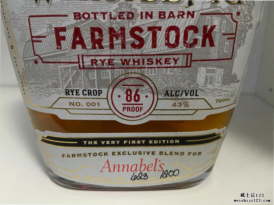 WhistlePig Farmstock Rye