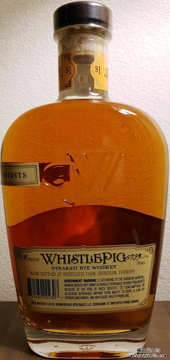 WhistlePig 10-year-old