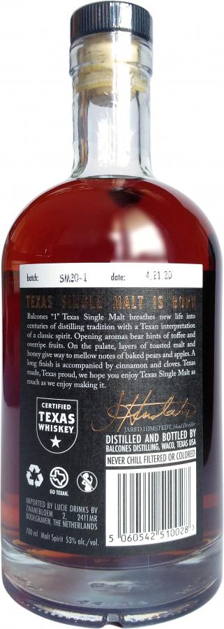 Balcones Texas Single Malt