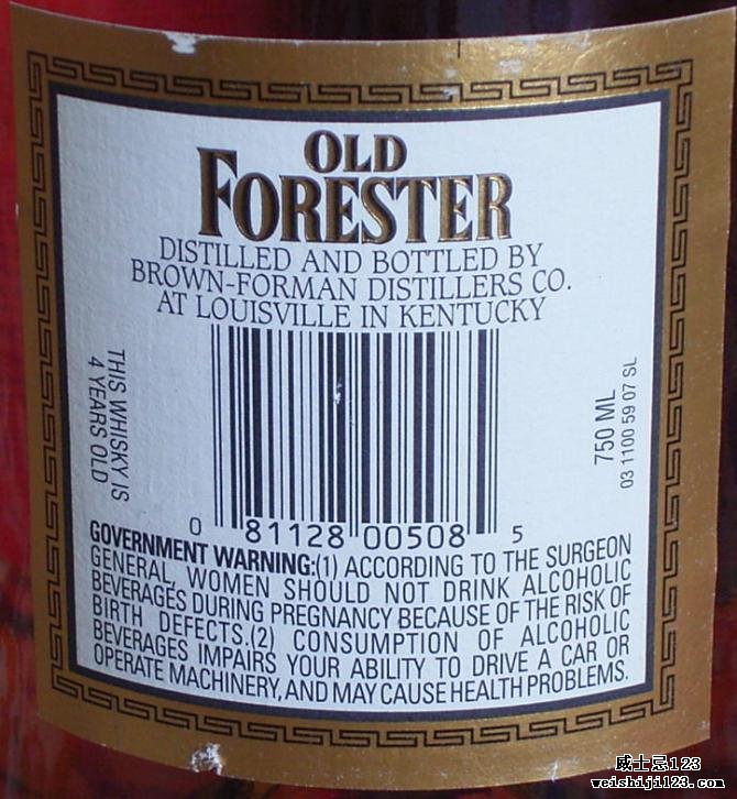 Old Forester 04-year-old