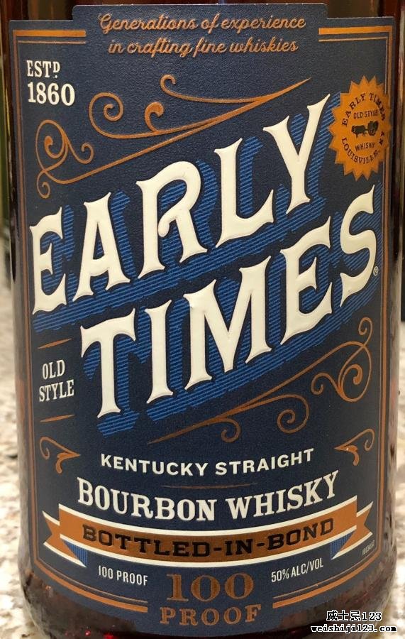 Early Times Kentucky Straight Bourbon Whisky