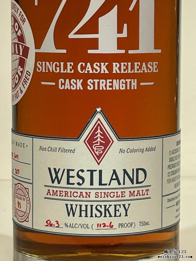 Westland Cask No. 741