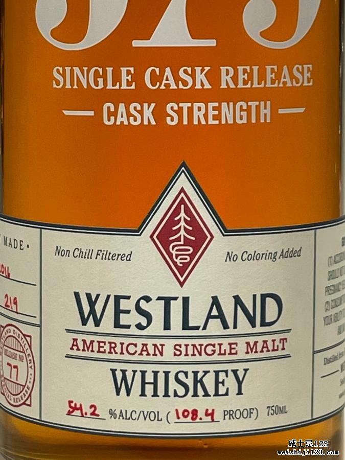 Westland Cask No. 579