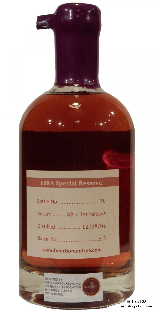 Original Tennessee Sour Mash Whisky 2008 EBRA