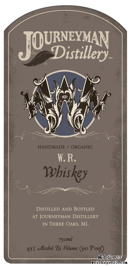 Journeyman Distillery W.R. Whiskey
