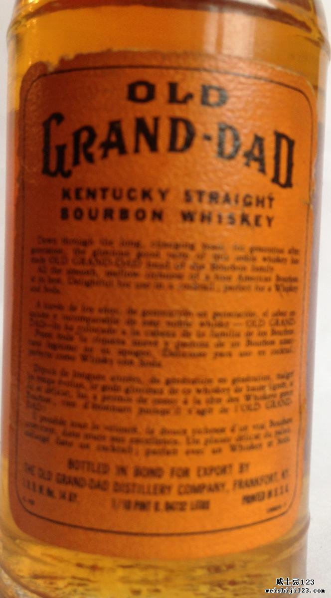 Old Grand-Dad Kentucky Straight Bourbon Whiskey