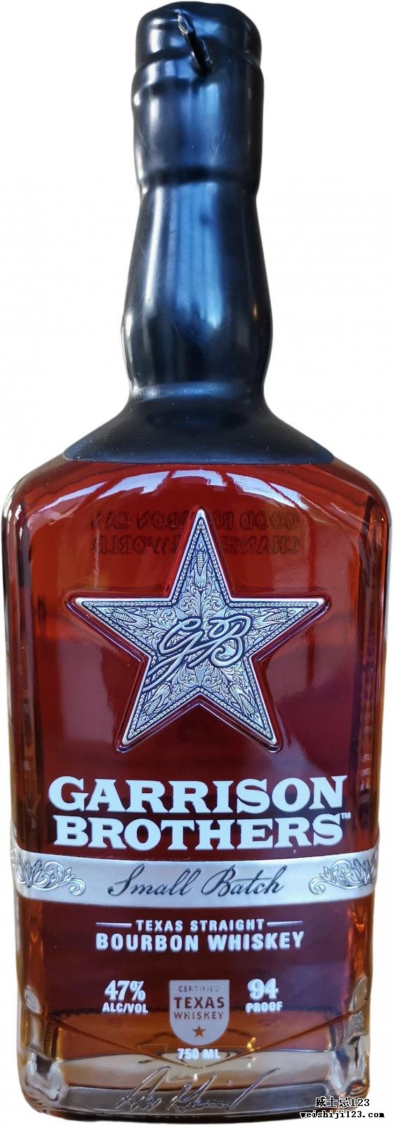 Garrison Brothers Texas Straight Bourbon Whiskey