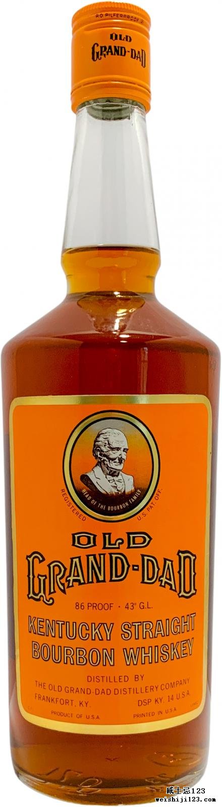 Old Grand-Dad Kentucky Straight Bourbon Whiskey