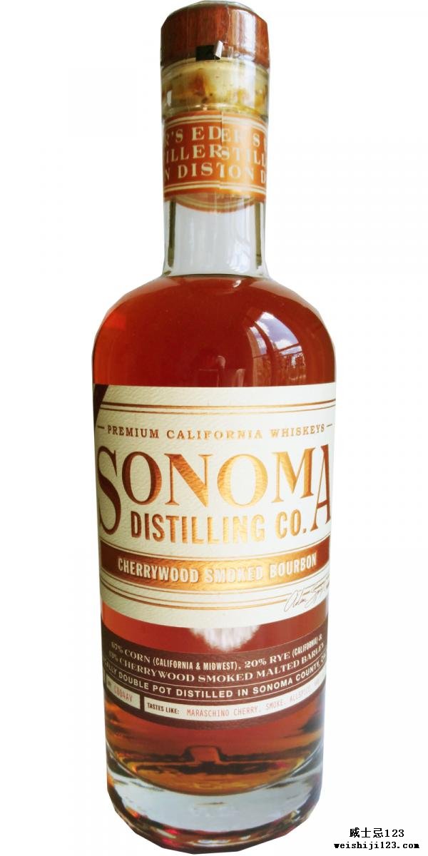 Sonoma County Cherrywood Smoked Bourbon