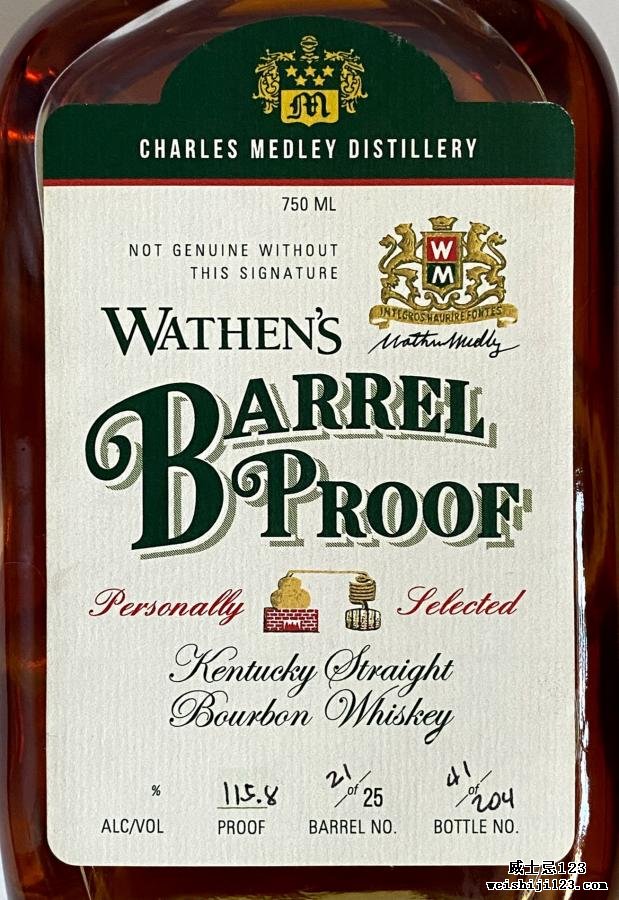 Wathen's Barrel Proof