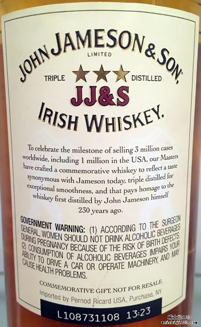 John Jameson & Son JJ&S Staff Release