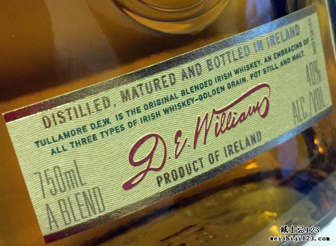 Tullamore Dew Finest Old Irish Whiskey