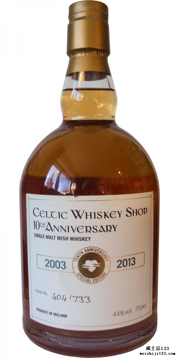 Single Malt Irish Whiskey 2003