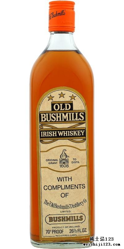 Bushmills With Compliments Of