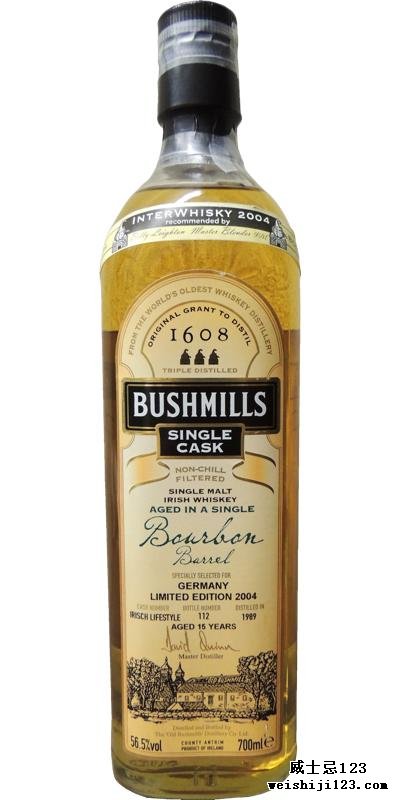 Bushmills 1989 Single Cask