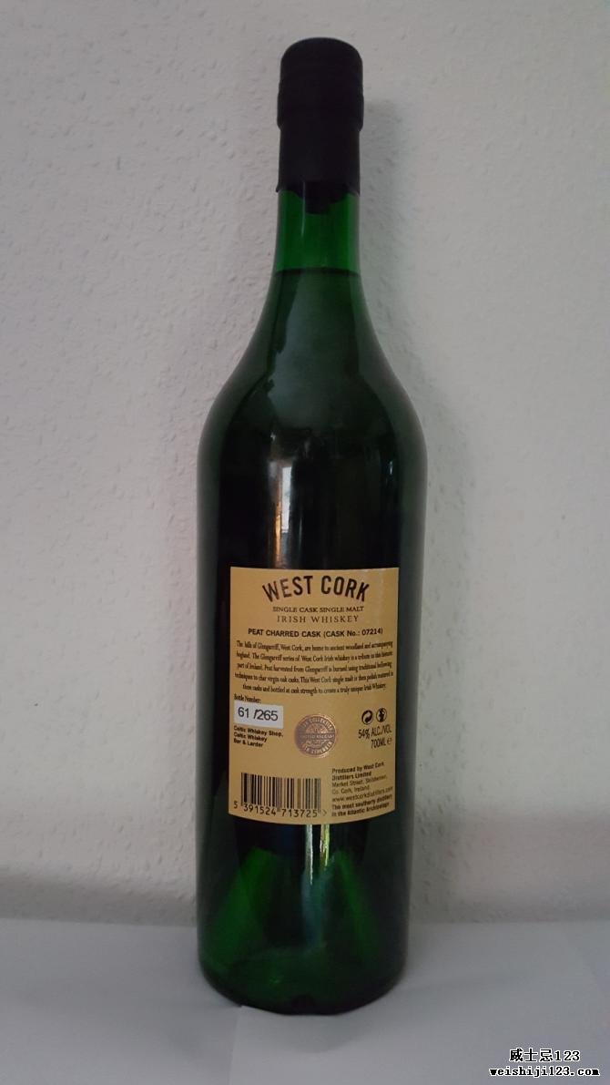 West Cork Peat Charred Single Cask