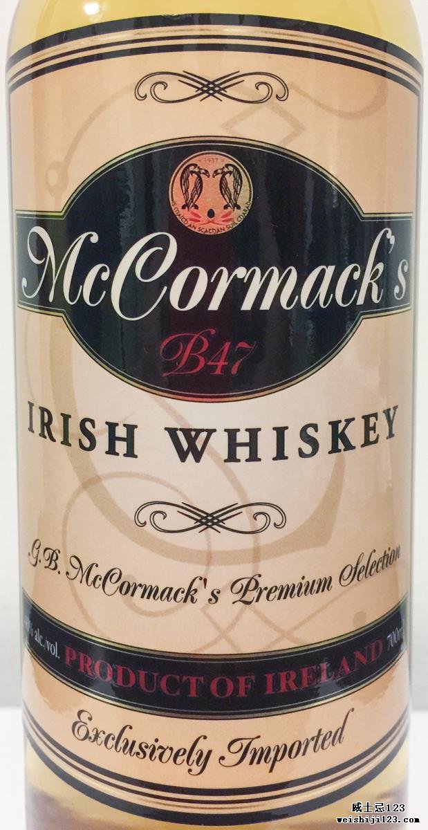 McCormack's Irish Whiskey